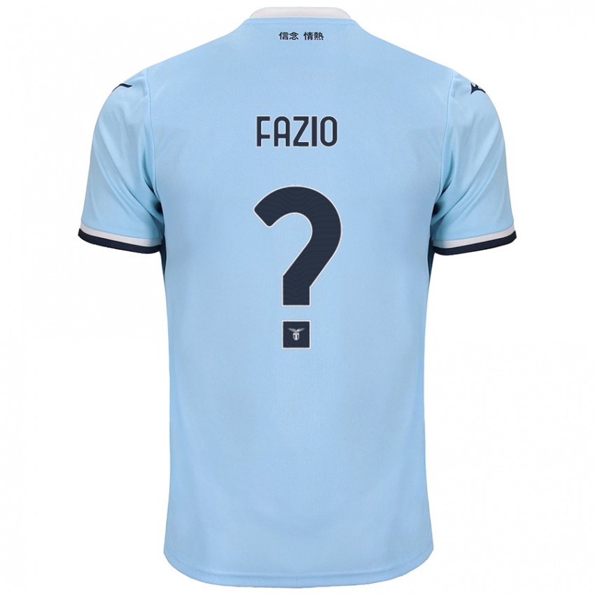 Uomo Maglia Francesco Fazio #0 Blu Kit Gara Home 2024/25 Maglietta