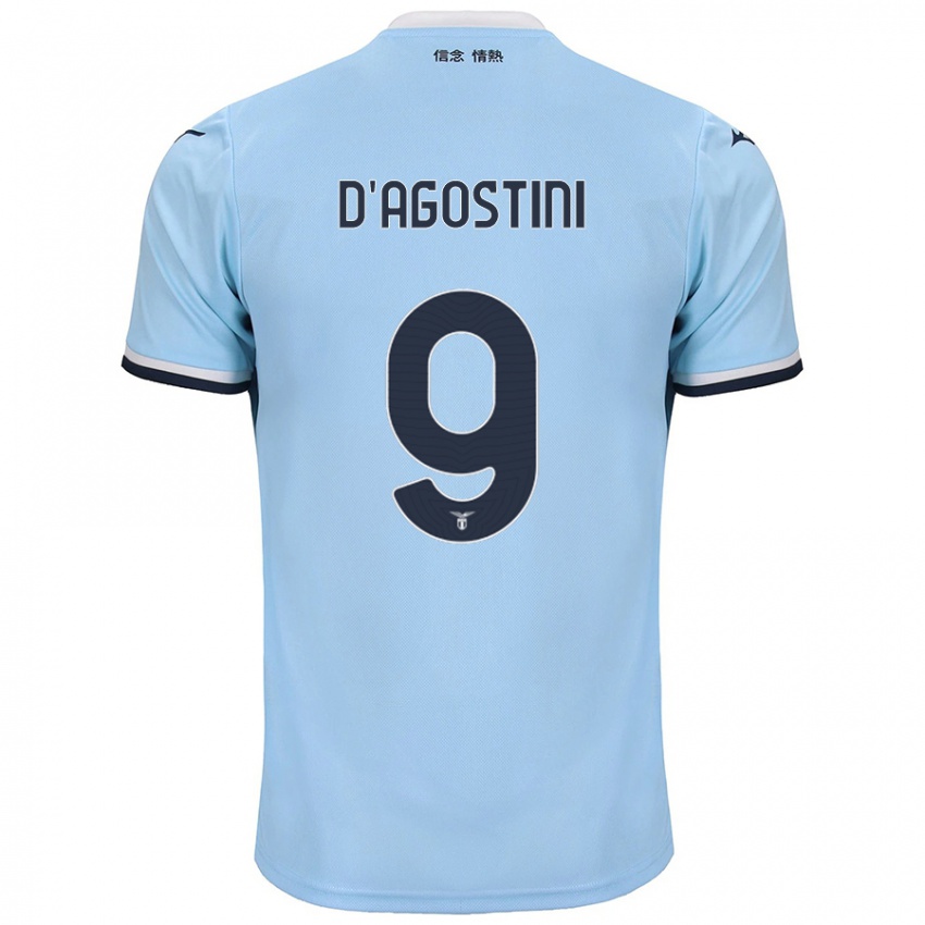 Uomo Maglia Lorenzo D'agostini #9 Blu Kit Gara Home 2024/25 Maglietta