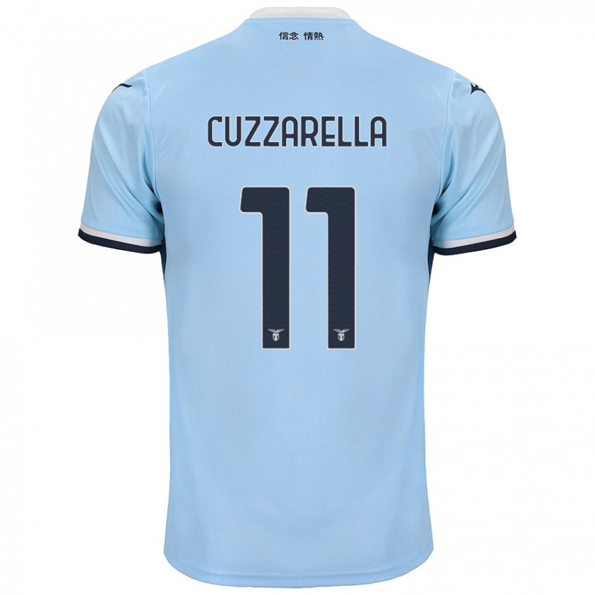 Uomo Maglia Cristian Cuzzarella #11 Blu Kit Gara Home 2024/25 Maglietta