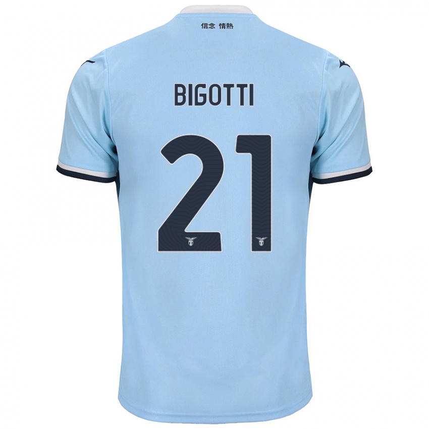 Uomo Maglia Massimo Bigotti #21 Blu Kit Gara Home 2024/25 Maglietta