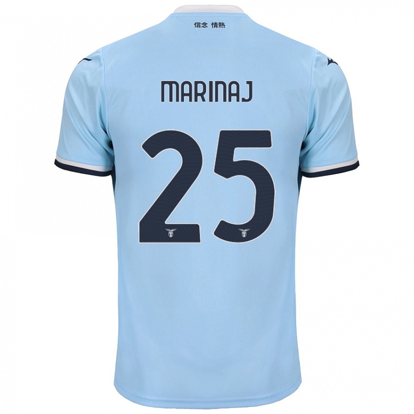 Uomo Maglia Kledi Marinaj #25 Blu Kit Gara Home 2024/25 Maglietta