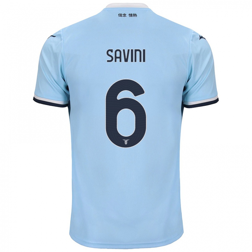 Uomo Maglia Federica Savini #6 Blu Kit Gara Home 2024/25 Maglietta