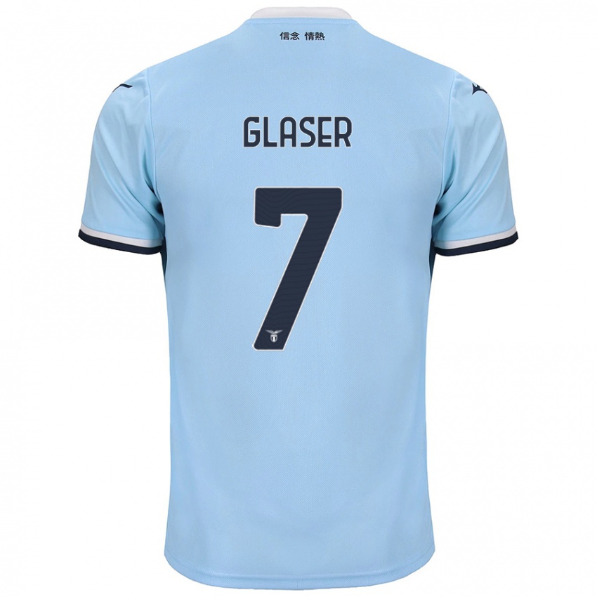 Uomo Maglia Julia Glaser #7 Blu Kit Gara Home 2024/25 Maglietta