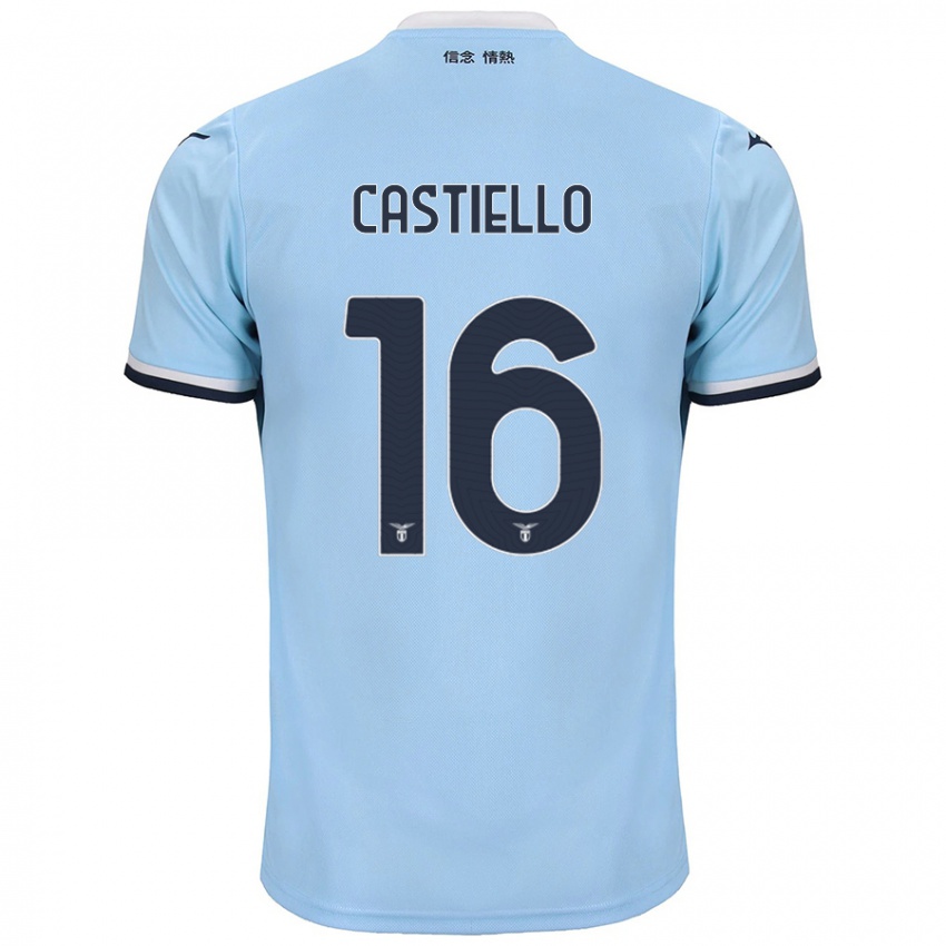 Uomo Maglia Antonietta Castiello #16 Blu Kit Gara Home 2024/25 Maglietta