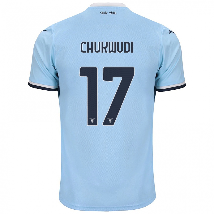 Uomo Maglia Ogonna Franca Chukwudi #17 Blu Kit Gara Home 2024/25 Maglietta