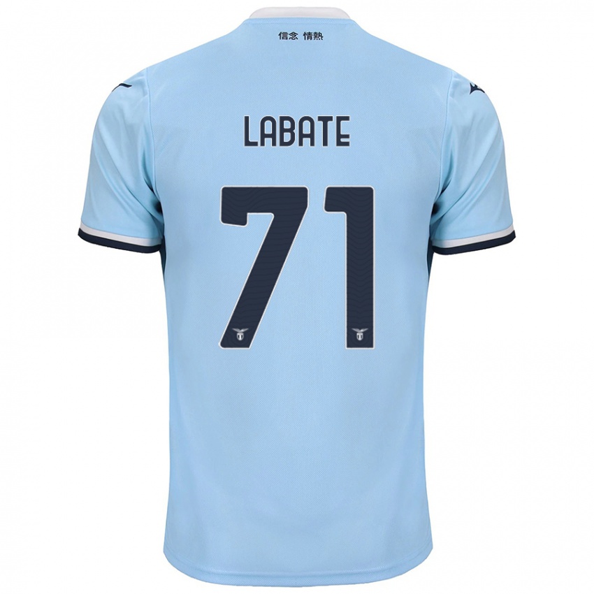 Uomo Maglia Camilla Labate #71 Blu Kit Gara Home 2024/25 Maglietta