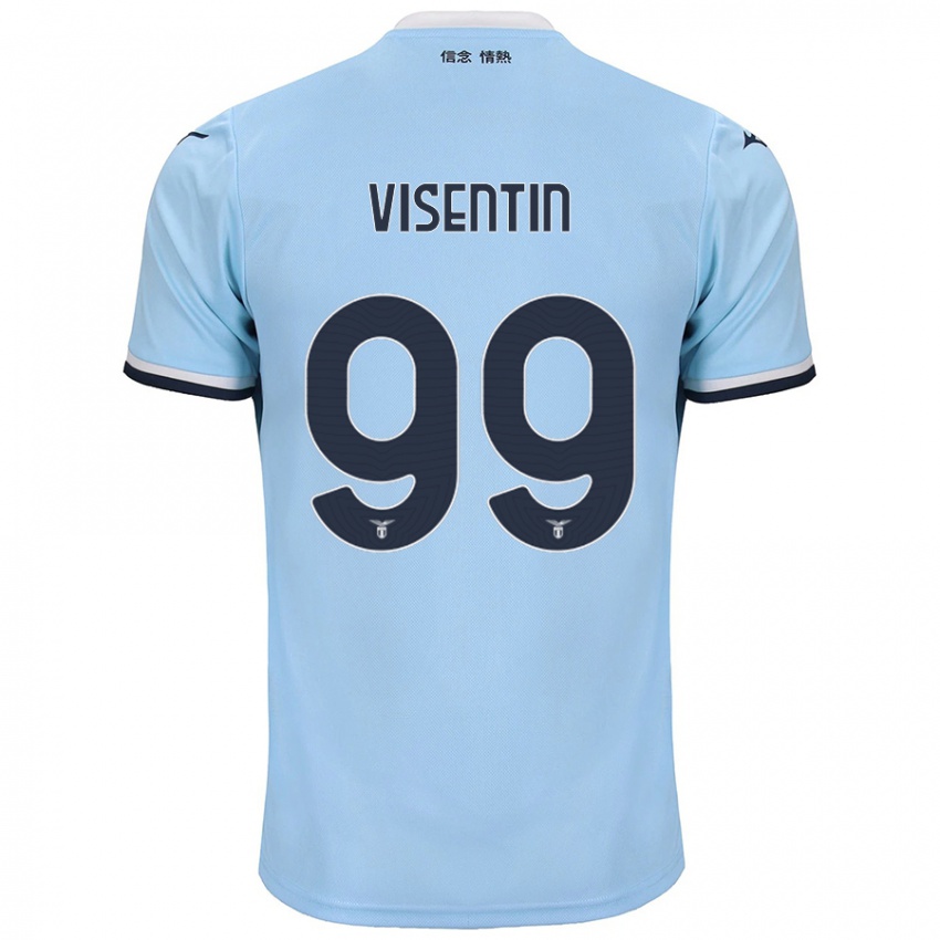 Uomo Maglia Noemi Visentin #99 Blu Kit Gara Home 2024/25 Maglietta