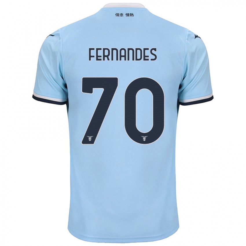 Uomo Maglia Saná Fernandes #70 Blu Kit Gara Home 2024/25 Maglietta