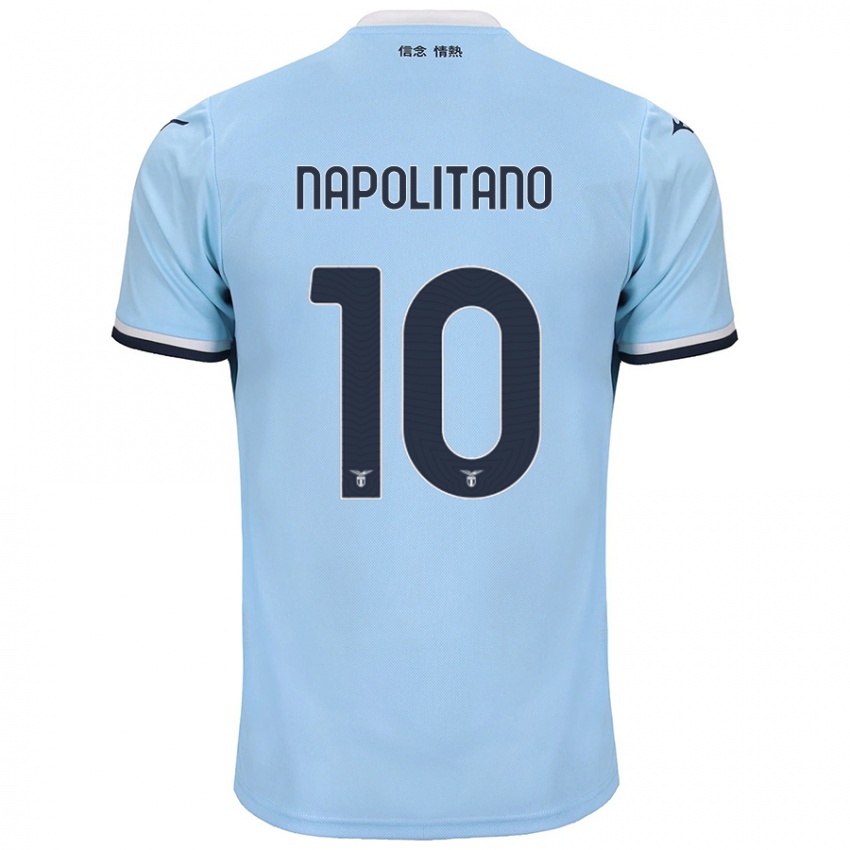 Uomo Maglia Luca Napolitano #10 Blu Kit Gara Home 2024/25 Maglietta