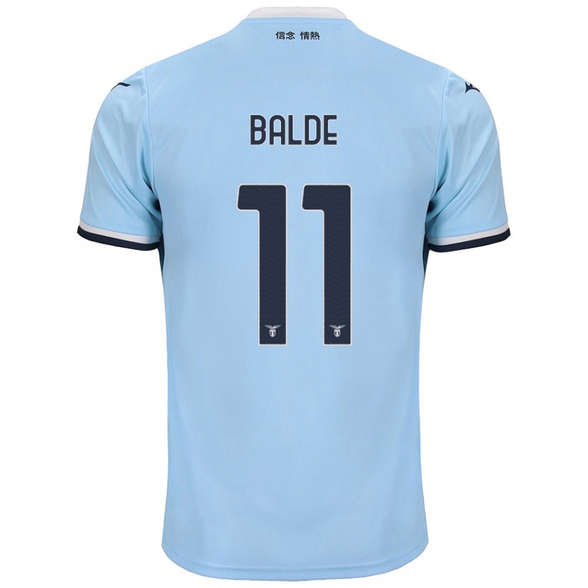 Uomo Maglia Mahamadou Balde #11 Blu Kit Gara Home 2024/25 Maglietta