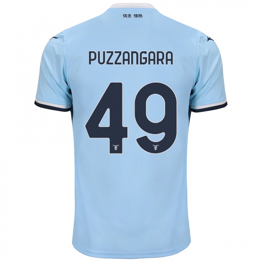 Uomo Maglia Angelo Antonio Puzzangara #49 Blu Kit Gara Home 2024/25 Maglietta