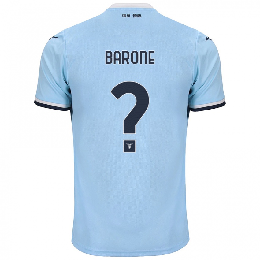 Uomo Maglia Alessio Barone #0 Blu Kit Gara Home 2024/25 Maglietta