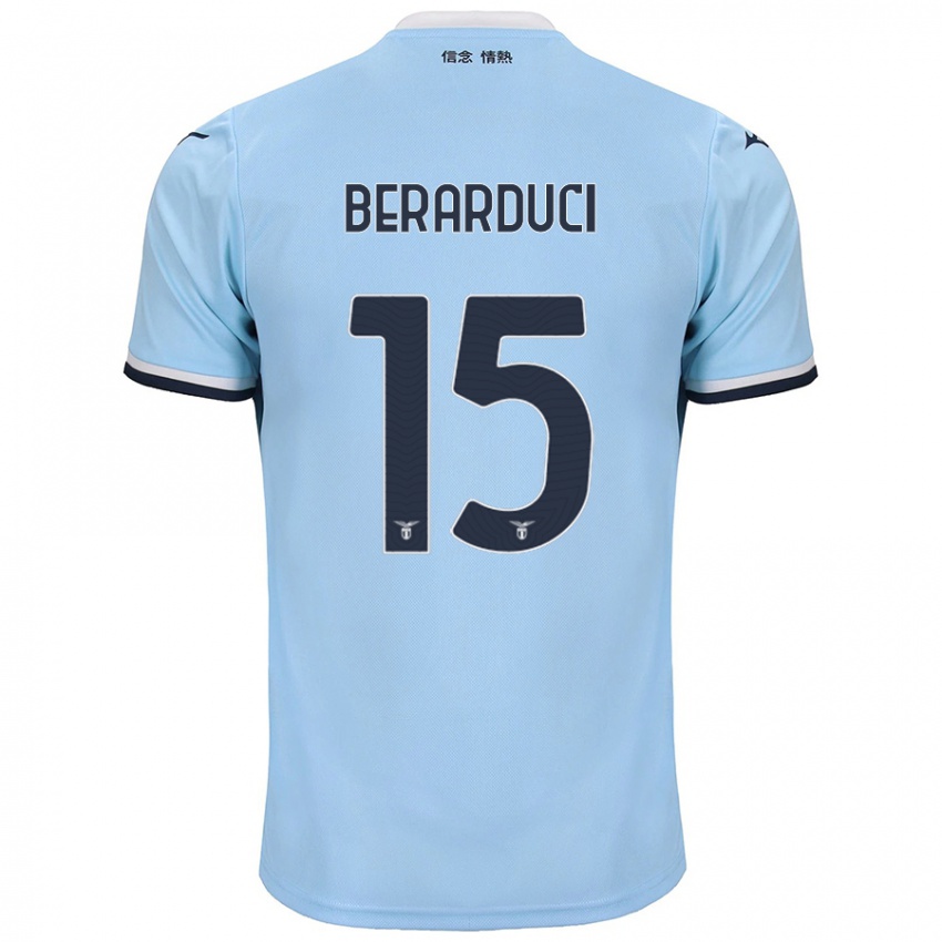 Uomo Maglia Martina Berarduci #15 Blu Kit Gara Home 2024/25 Maglietta