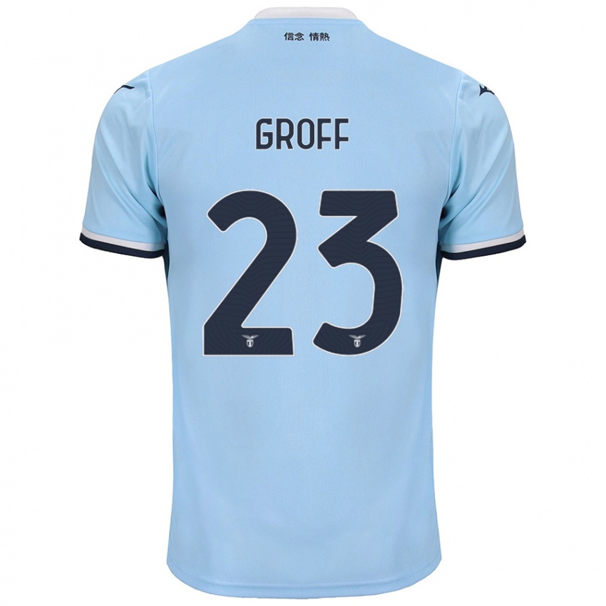 Uomo Maglia Chiara Groff #23 Blu Kit Gara Home 2024/25 Maglietta