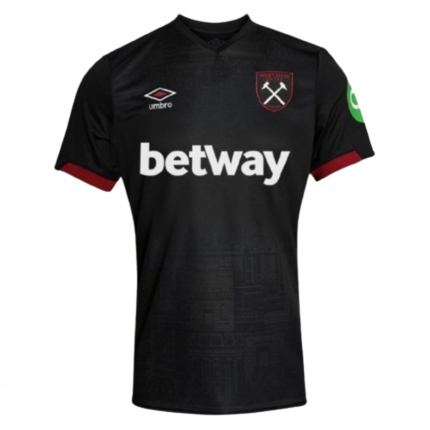 Uomo Maglia Jamal Baptiste #75 Nero Bianco Kit Gara Away 2024/25 Maglietta