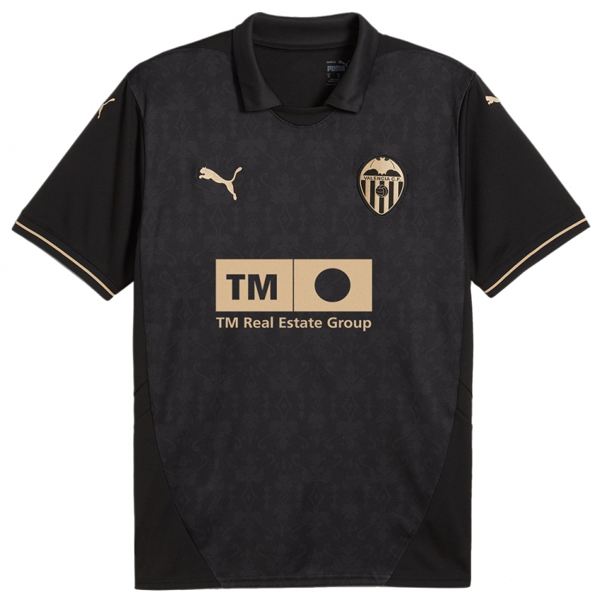 Uomo Maglia Claudia Florentino #6 Nero Kit Gara Away 2024/25 Maglietta