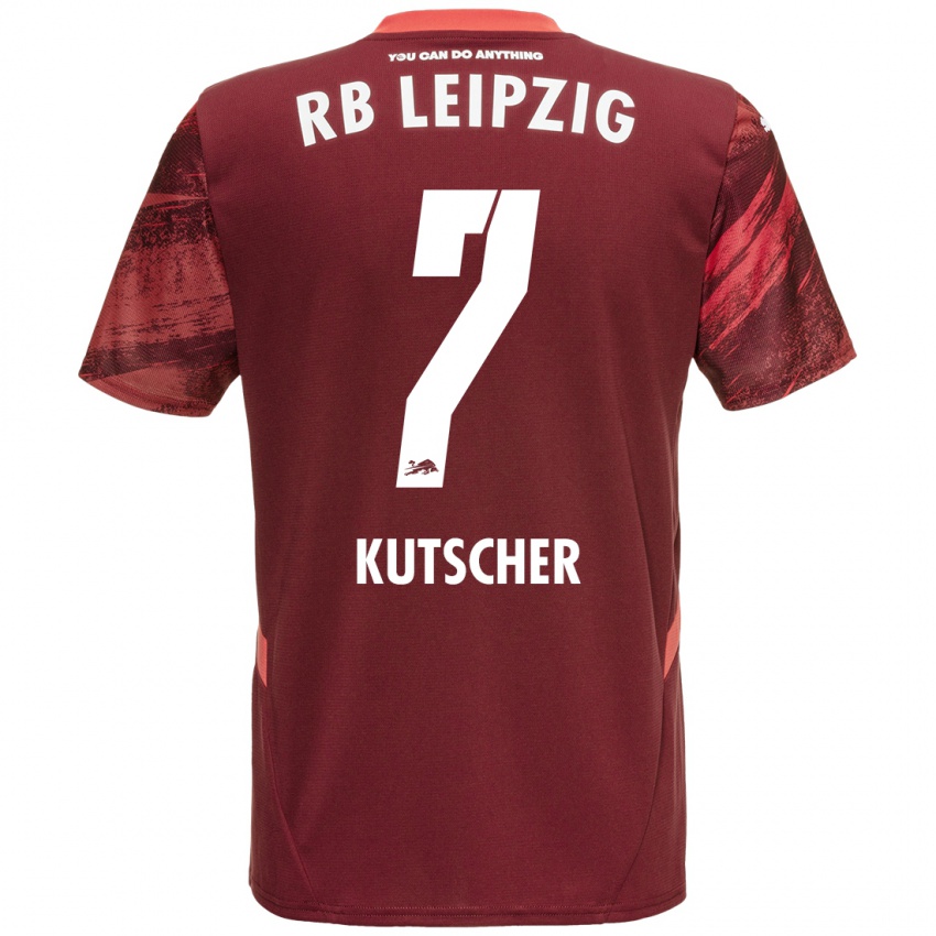 Uomo Maglia Matthes Kutscher #7 Borgogna Kit Gara Away 2024/25 Maglietta