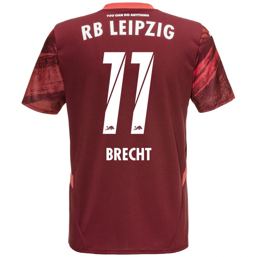 Uomo Maglia Barbara Brecht #11 Borgogna Kit Gara Away 2024/25 Maglietta