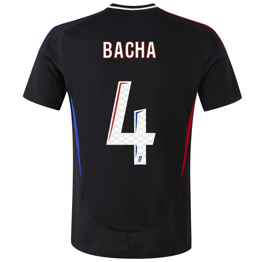 Uomo Maglia Selma Bacha #4 Nero Kit Gara Away 2024/25 Maglietta