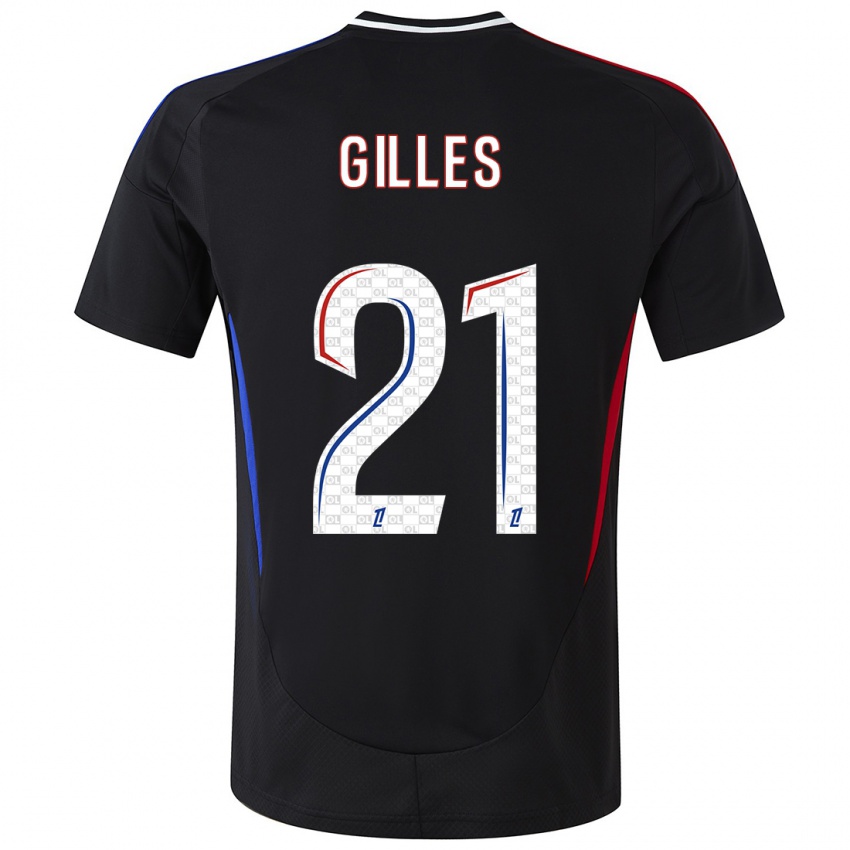 Uomo Maglia Vanessa Gilles #21 Nero Kit Gara Away 2024/25 Maglietta