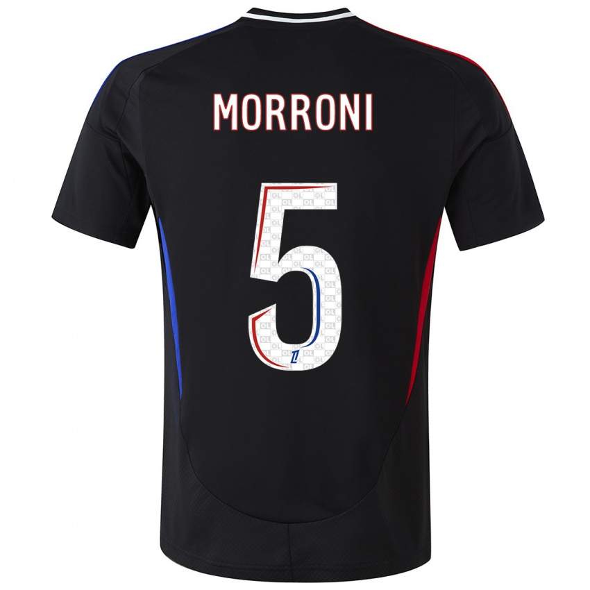 Uomo Maglia Perle Morroni #5 Nero Kit Gara Away 2024/25 Maglietta