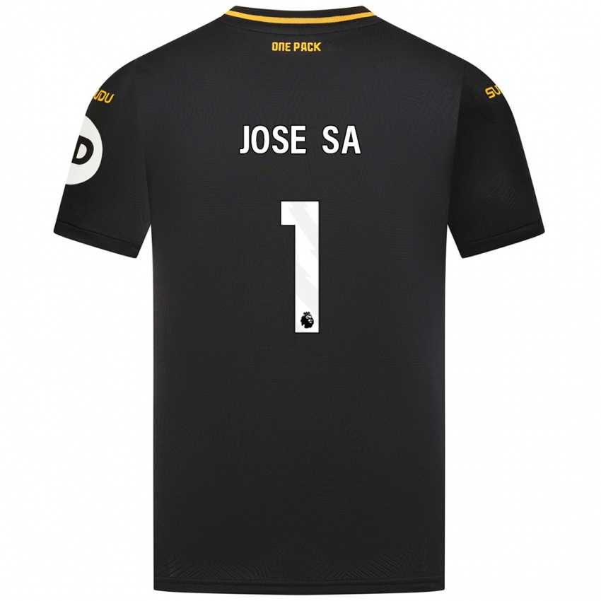 Uomo Maglia Jose Sa #1 Nero Kit Gara Away 2024/25 Maglietta