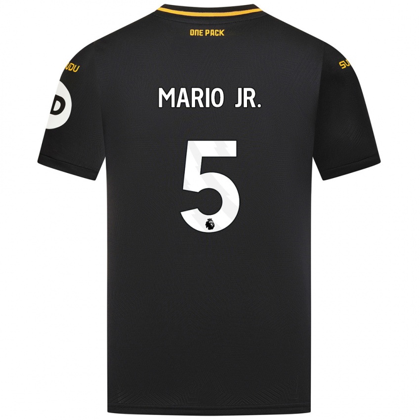 Uomo Maglia Mario Lemina #5 Nero Kit Gara Away 2024/25 Maglietta