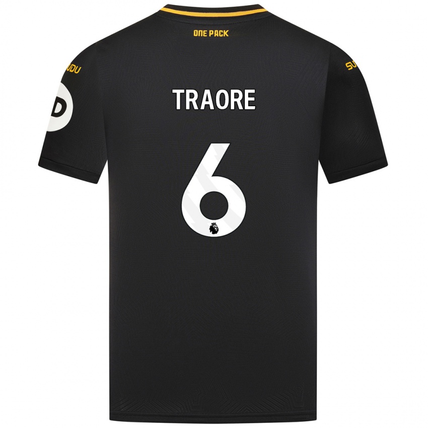 Uomo Maglia Boubacar Traoré #6 Nero Kit Gara Away 2024/25 Maglietta