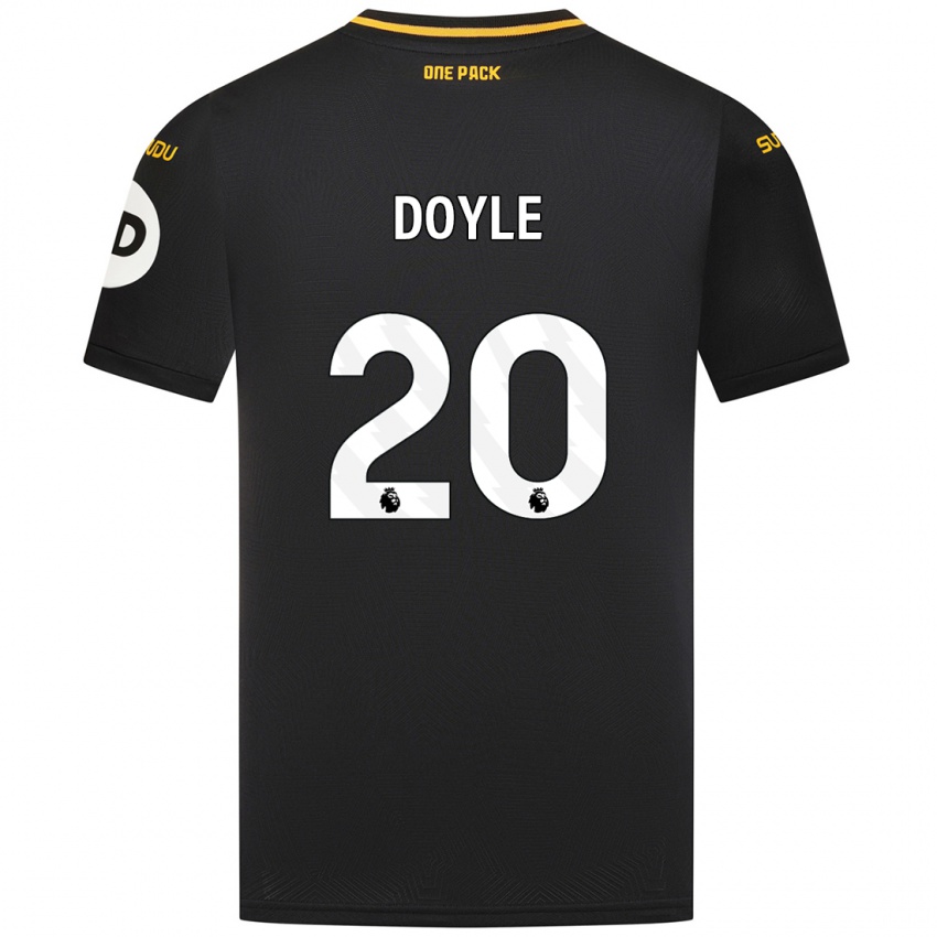 Uomo Maglia Tommy Doyle #20 Nero Kit Gara Away 2024/25 Maglietta