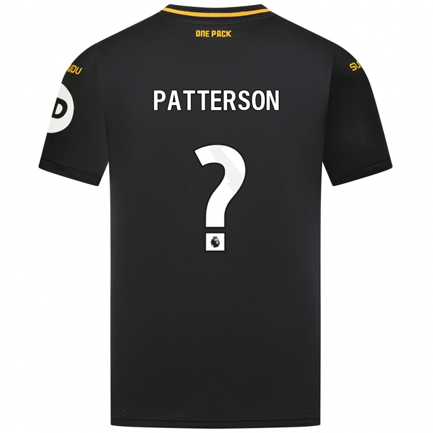 Uomo Maglia Lennon Patterson #0 Nero Kit Gara Away 2024/25 Maglietta