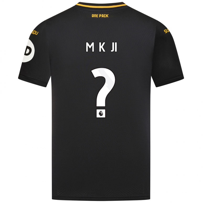 Uomo Maglia Min-Kyu Ji #0 Nero Kit Gara Away 2024/25 Maglietta