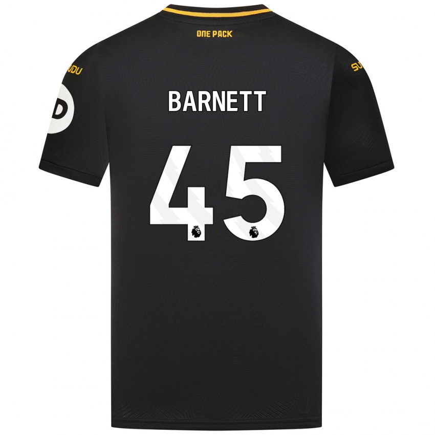 Uomo Maglia Ty Barnett #45 Nero Kit Gara Away 2024/25 Maglietta