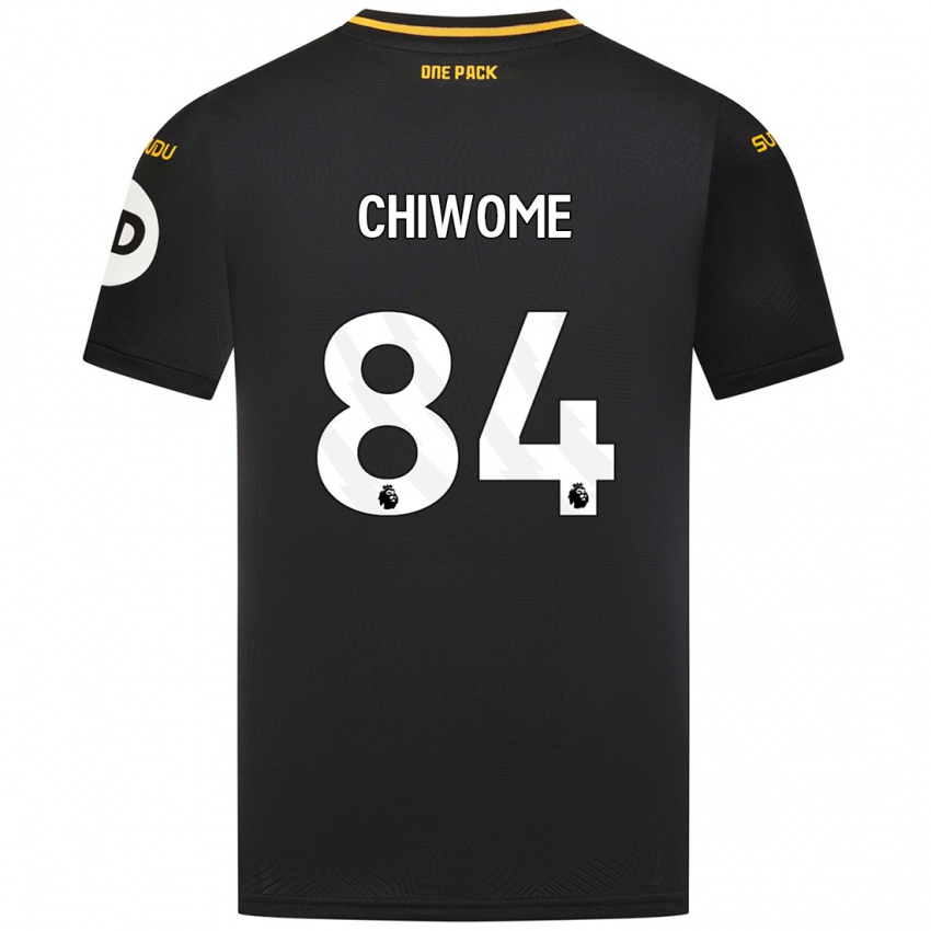 Uomo Maglia Leon Chiwome #84 Nero Kit Gara Away 2024/25 Maglietta