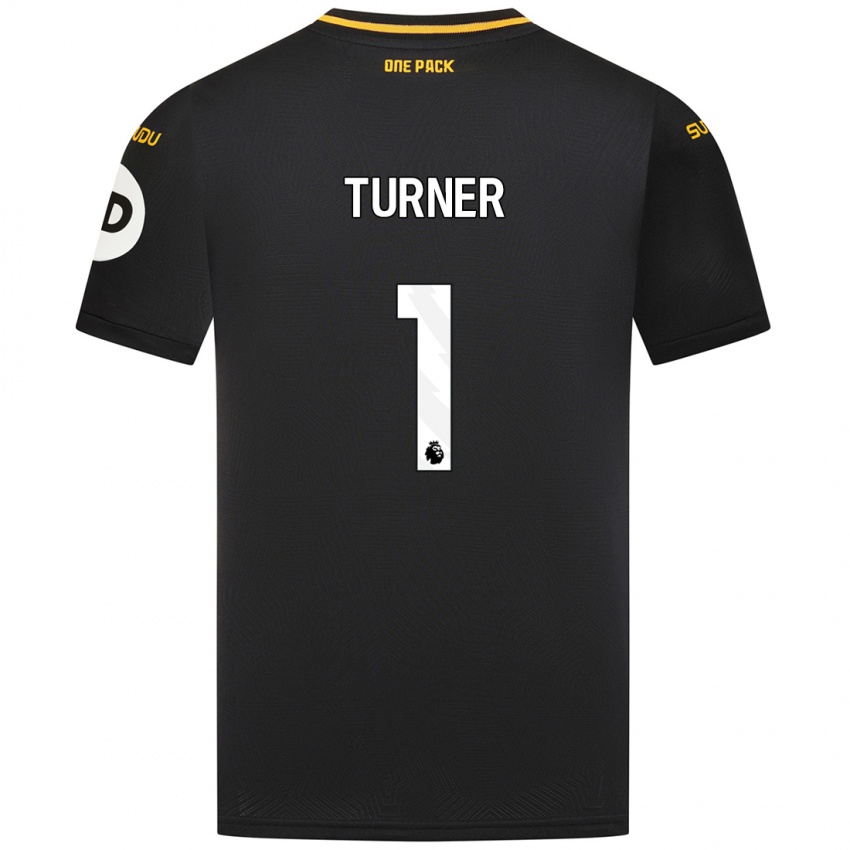 Uomo Maglia Shannon Turner #1 Nero Kit Gara Away 2024/25 Maglietta