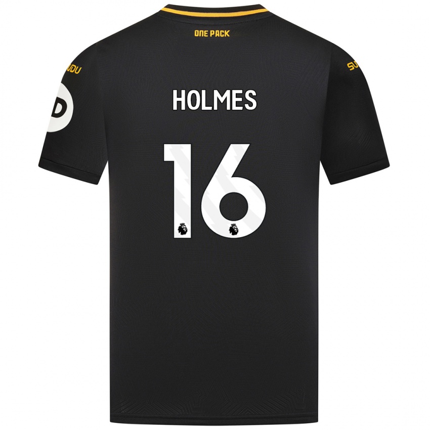 Uomo Maglia Summer Holmes #16 Nero Kit Gara Away 2024/25 Maglietta