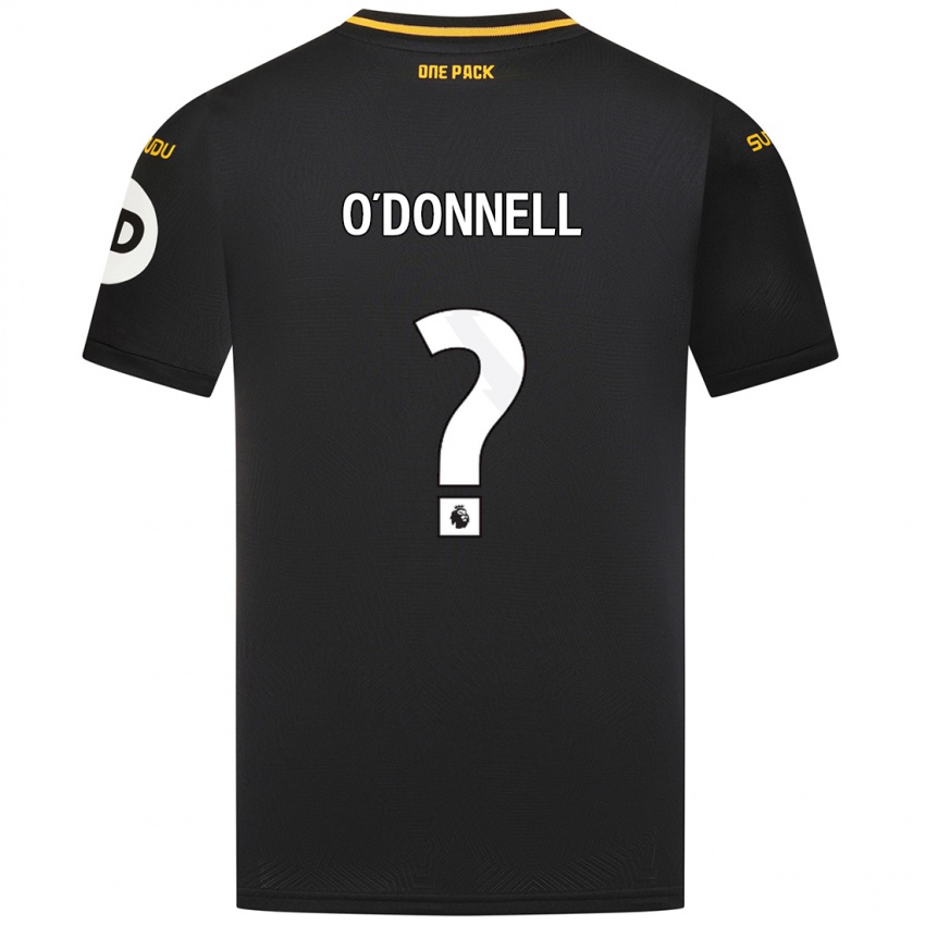 Uomo Maglia Luke O'donnell #0 Nero Kit Gara Away 2024/25 Maglietta