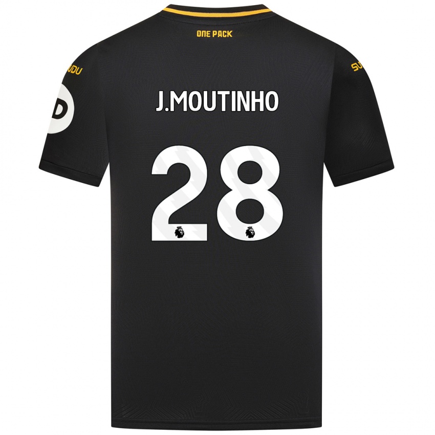 Uomo Maglia Joao Moutinho #28 Nero Kit Gara Away 2024/25 Maglietta