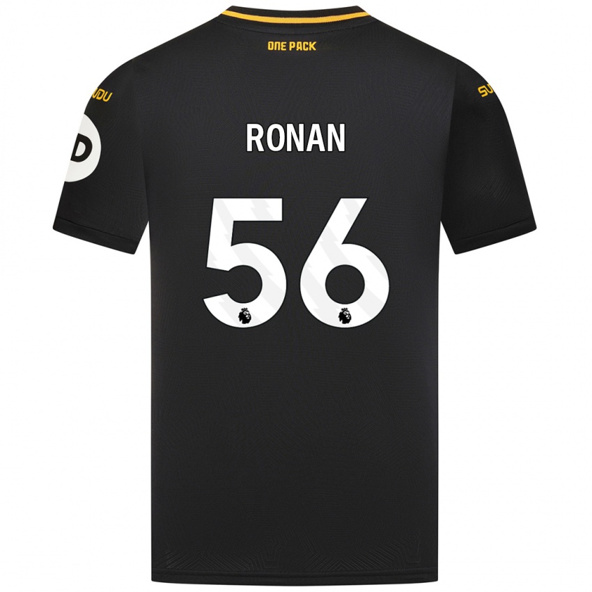 Uomo Maglia Connor Ronan #56 Nero Kit Gara Away 2024/25 Maglietta