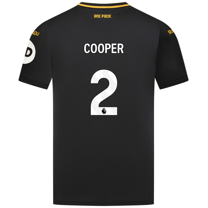 Uomo Maglia Laura Cooper #2 Nero Kit Gara Away 2024/25 Maglietta