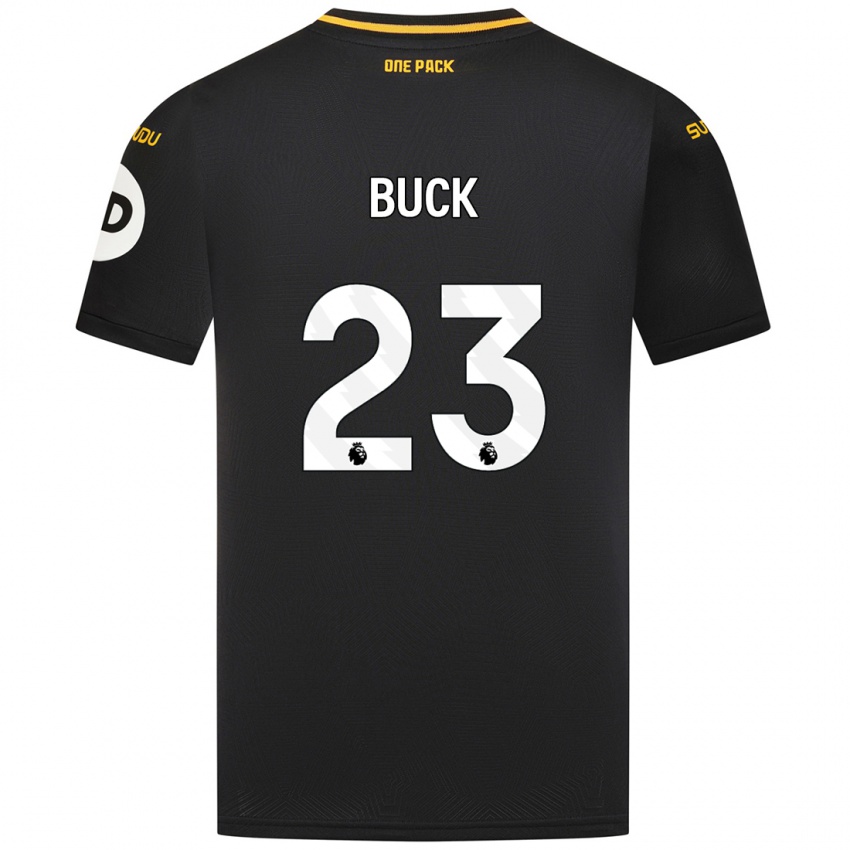 Uomo Maglia Alex Buck #23 Nero Kit Gara Away 2024/25 Maglietta