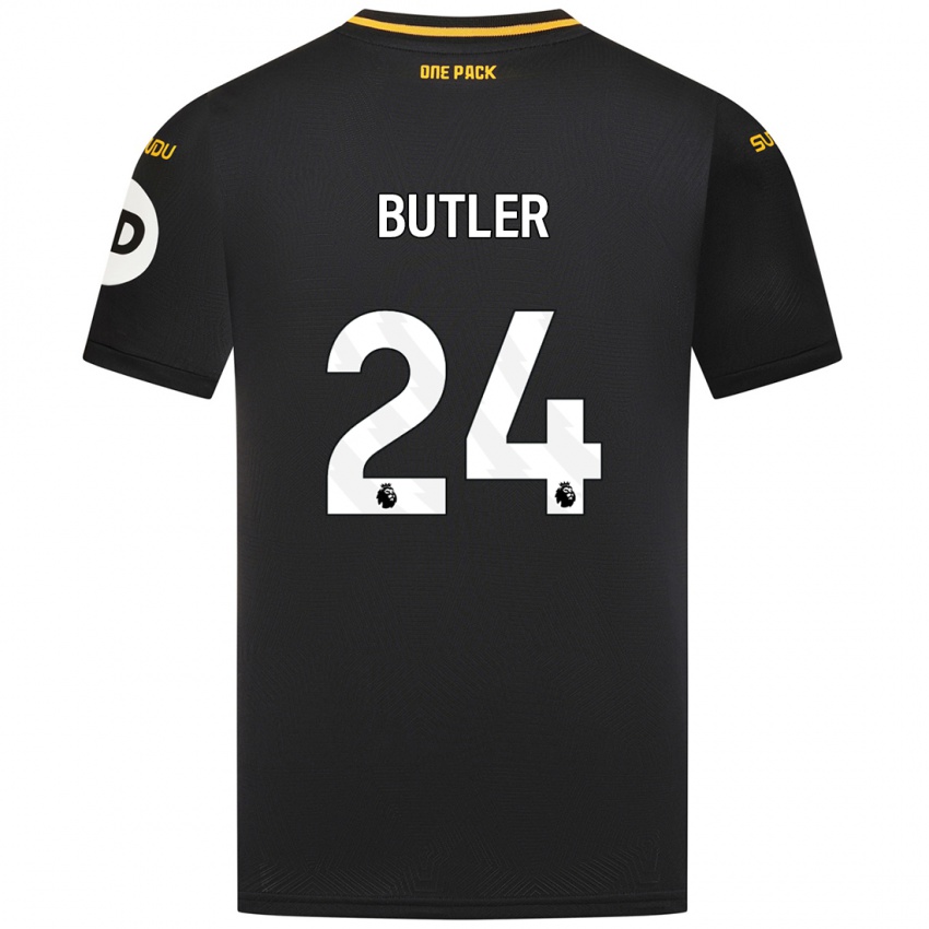 Uomo Maglia Elli Butler #24 Nero Kit Gara Away 2024/25 Maglietta