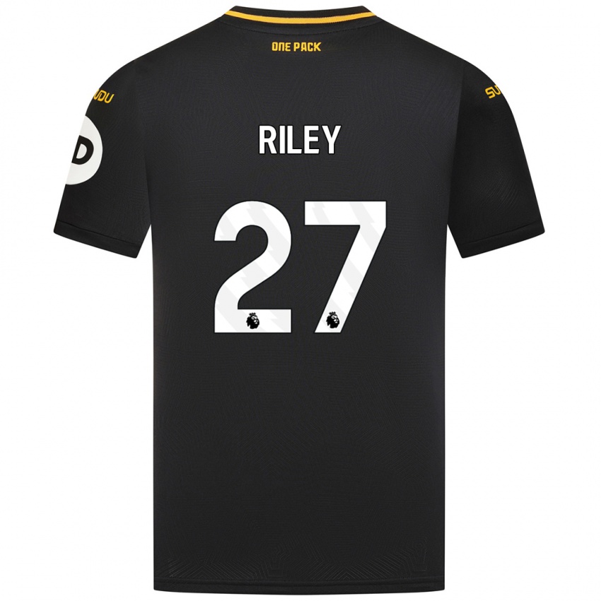 Uomo Maglia Lauren Riley #27 Nero Kit Gara Away 2024/25 Maglietta