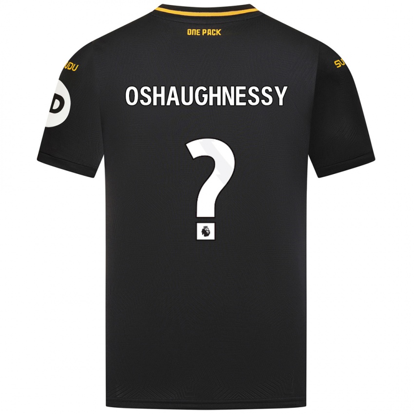 Uomo Maglia Joe Oshaughnessy #0 Nero Kit Gara Away 2024/25 Maglietta