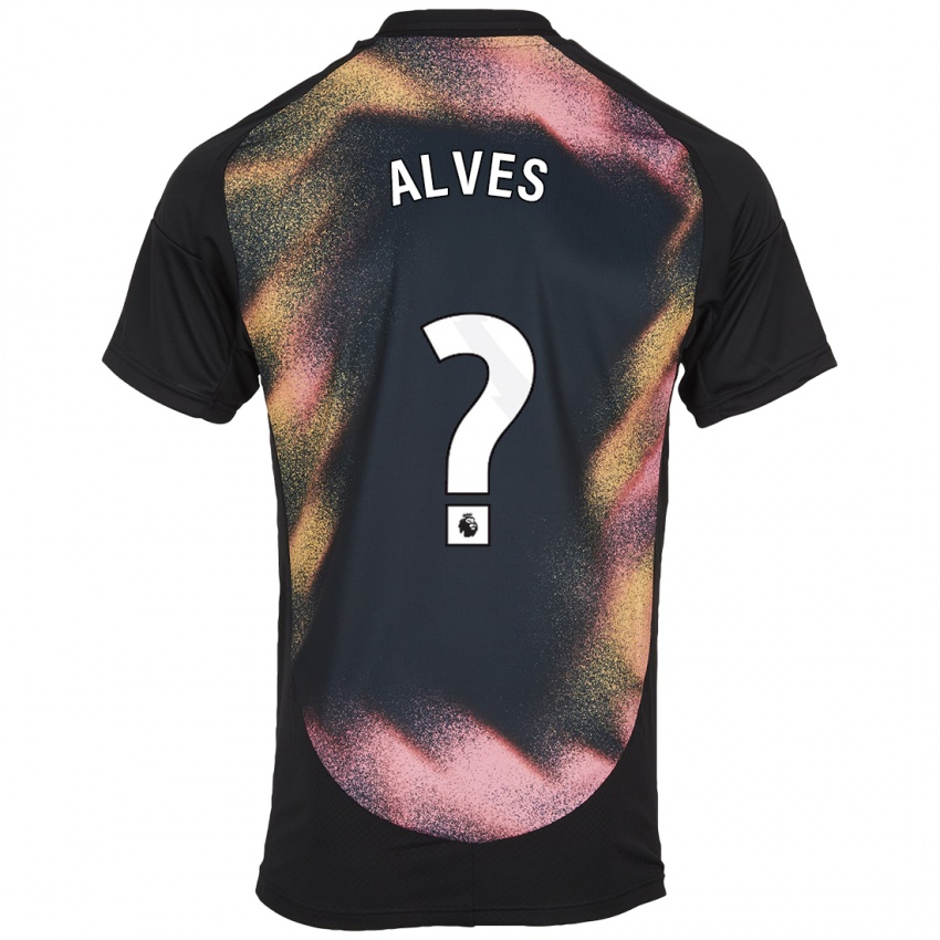 Uomo Maglia Will Alves #0 Nero Bianco Kit Gara Away 2024/25 Maglietta