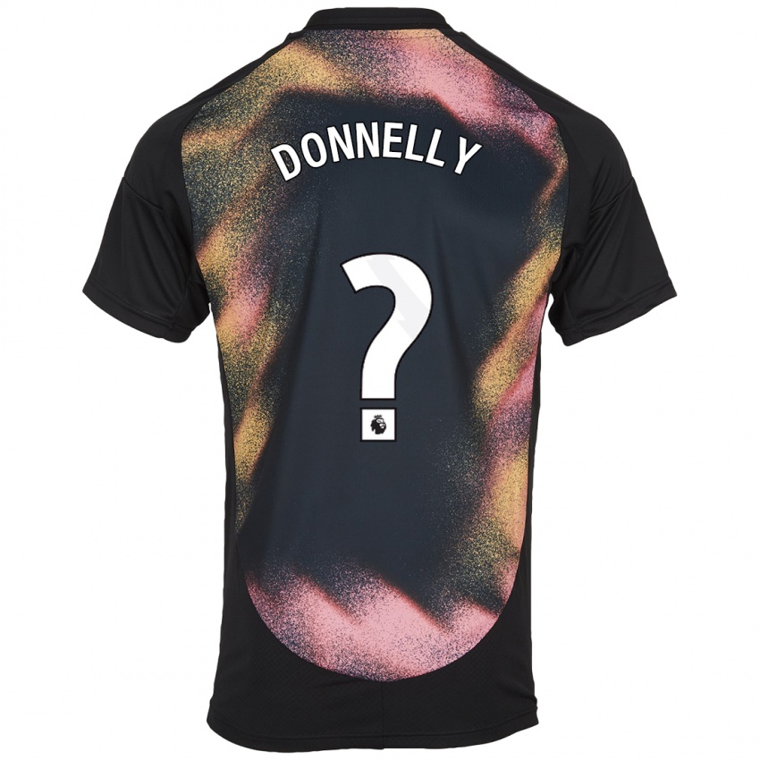 Uomo Maglia Ryan Donnelly #0 Nero Bianco Kit Gara Away 2024/25 Maglietta