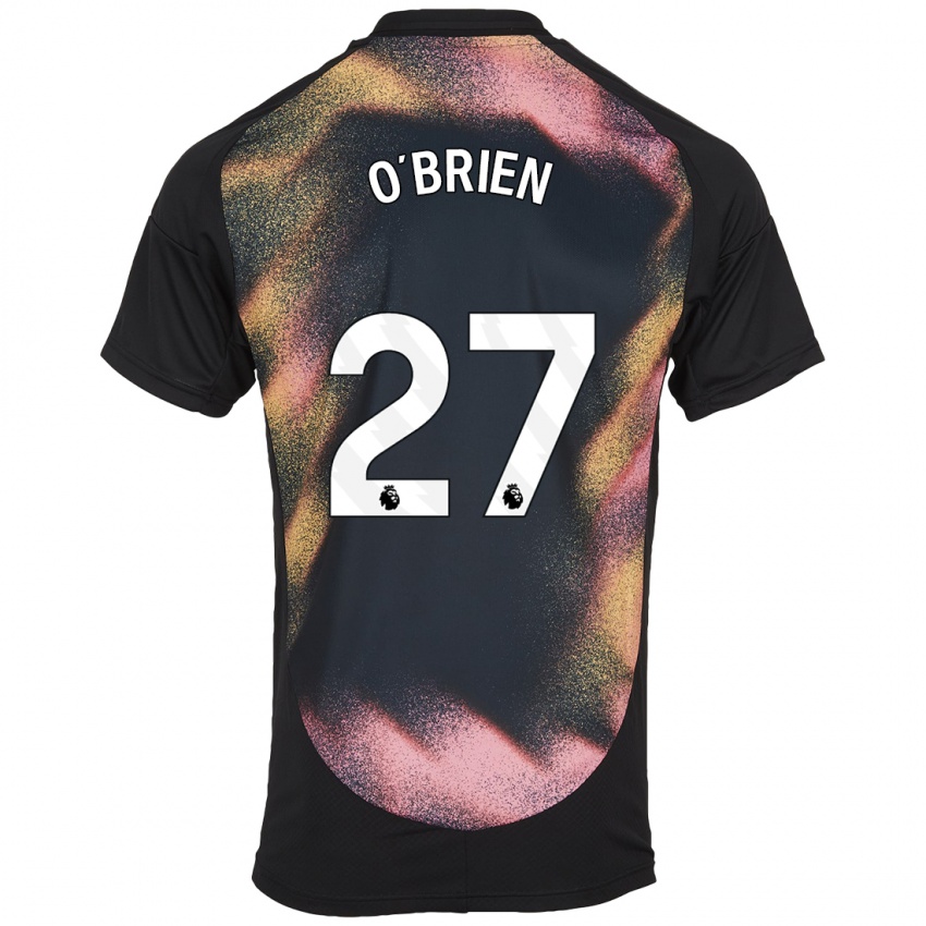 Uomo Maglia Shannon O'brien #27 Nero Bianco Kit Gara Away 2024/25 Maglietta