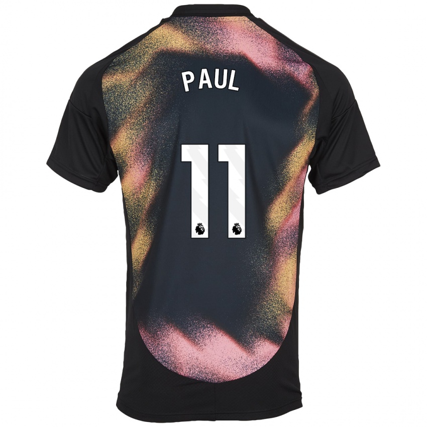 Uomo Maglia Lachante Paul #11 Nero Bianco Kit Gara Away 2024/25 Maglietta