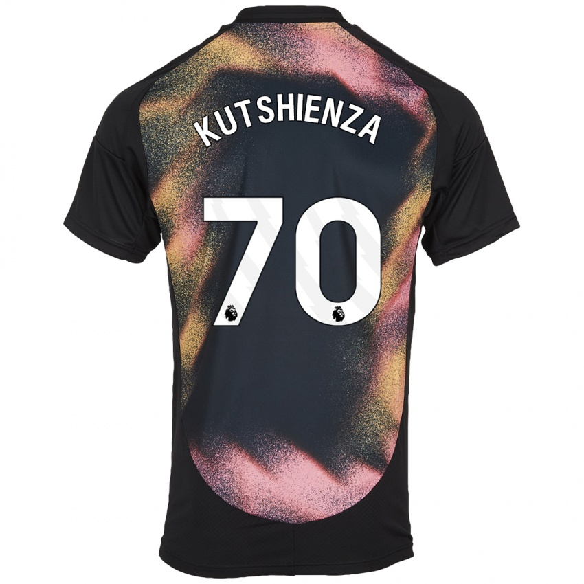 Uomo Maglia Jesper Kutshienza #70 Nero Bianco Kit Gara Away 2024/25 Maglietta