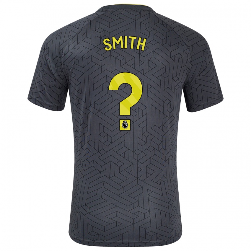 Uomo Maglia Odin Samuels-Smith #0 Nero Giallo Kit Gara Away 2024/25 Maglietta