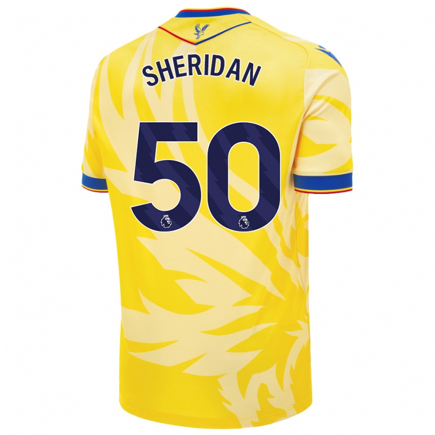 Uomo Maglia Joe Sheridan #50 Giallo Kit Gara Away 2024/25 Maglietta